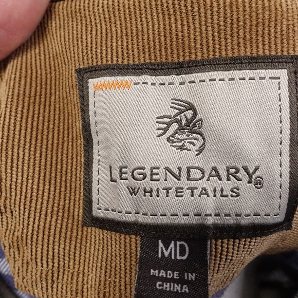 LEGENDARY WHITETAILS LONG SLEEVE PLAID FLANNEL BUTTON DOWN SHIRT MENS SIZE M - Picture 7 of 8